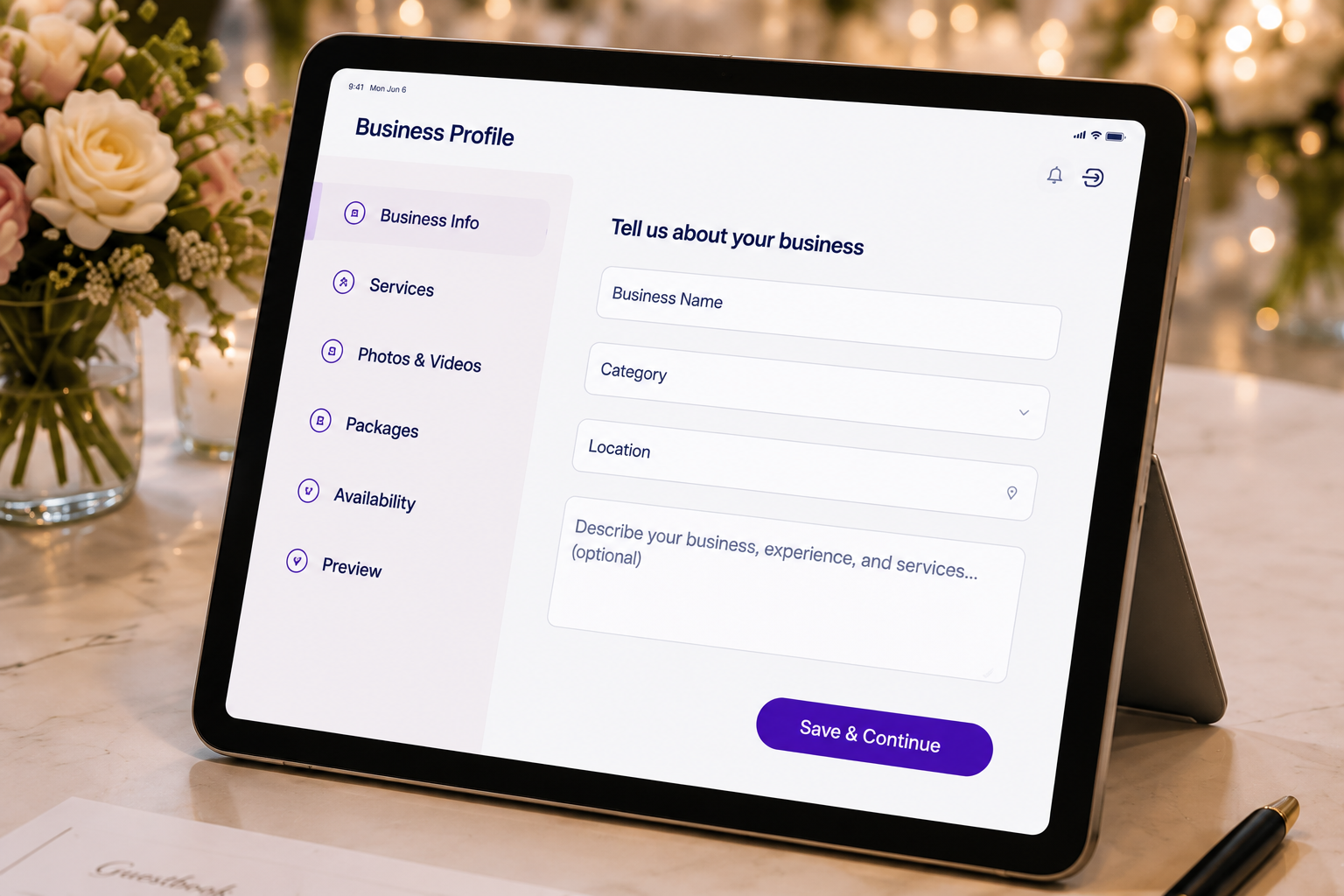 Complete Your Business Profile